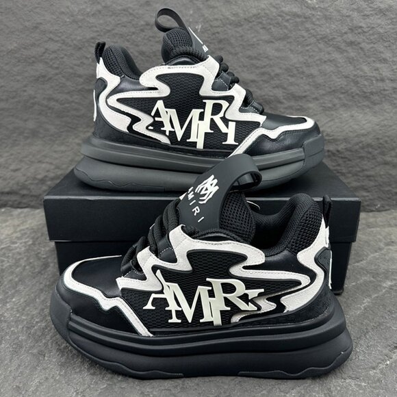 Amiri Platform Elevated Lace-Up Sneakers - Picture 1 of 9